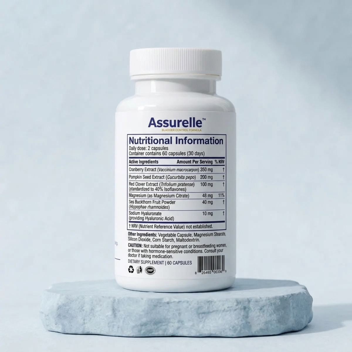 Assurelle™ Natural Bladder Control Support , Night-Time Toilet Visits and Urgency