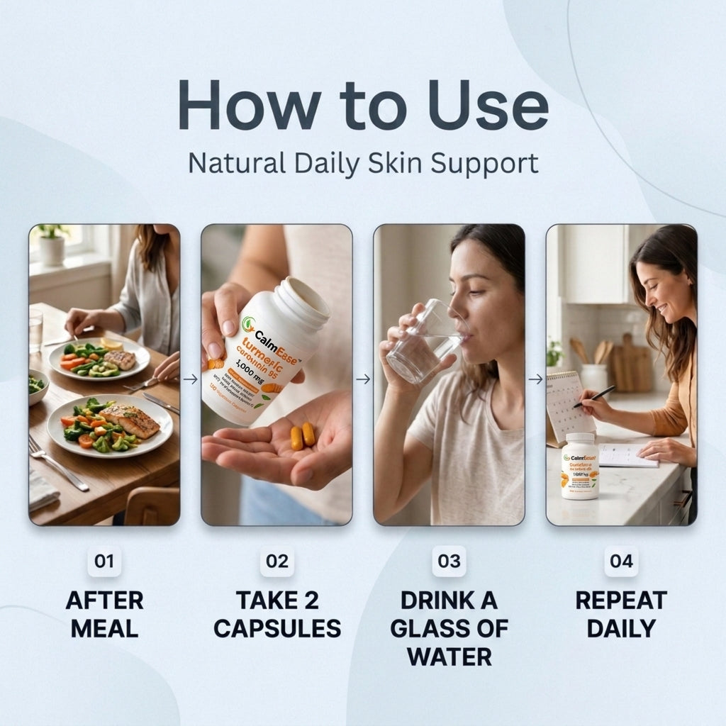 CalmEase™ Turmeric Capsules For Eczema Prone Skin