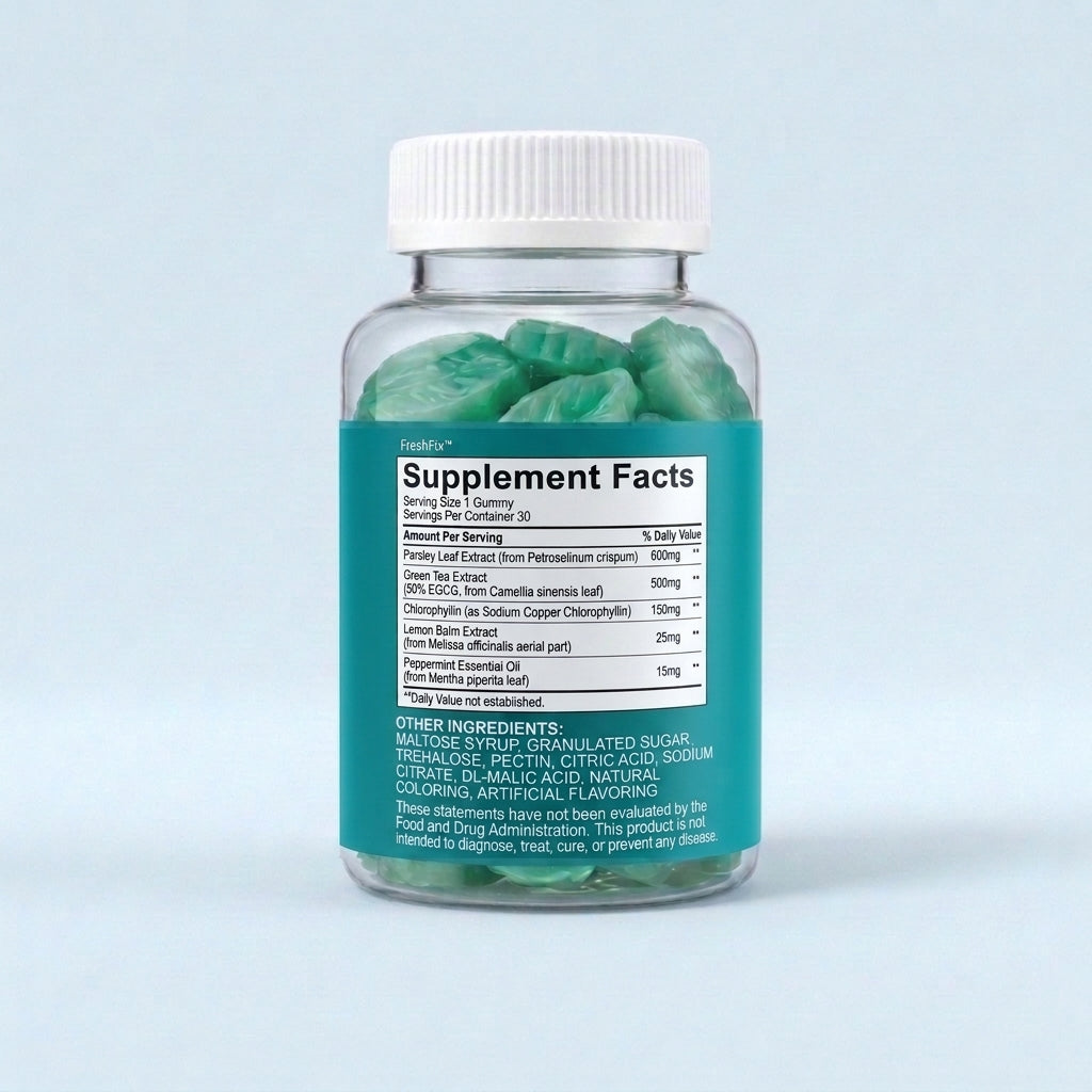 FreshFix™ Fresh Breath Mint Gummies