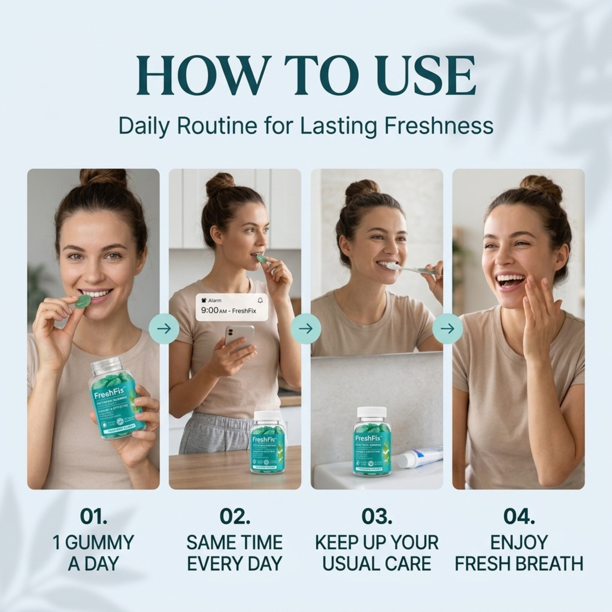 FreshFix™ Fresh Breath Mint Gummies
