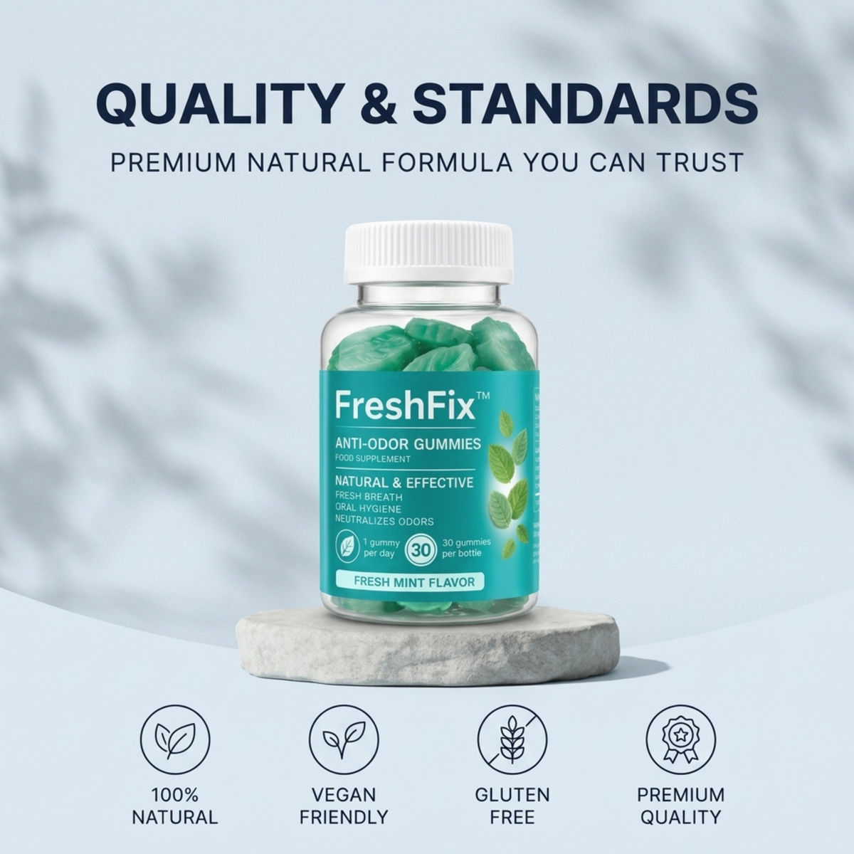 FreshFix™ Fresh Breath Mint Gummies