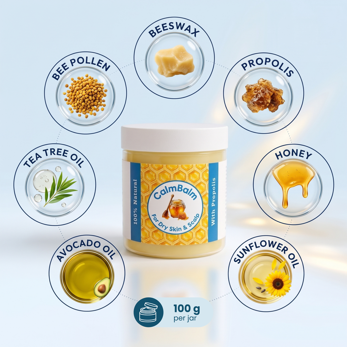 CalmBalm™ 100% Natural Balm For Eczema & Psoriasis